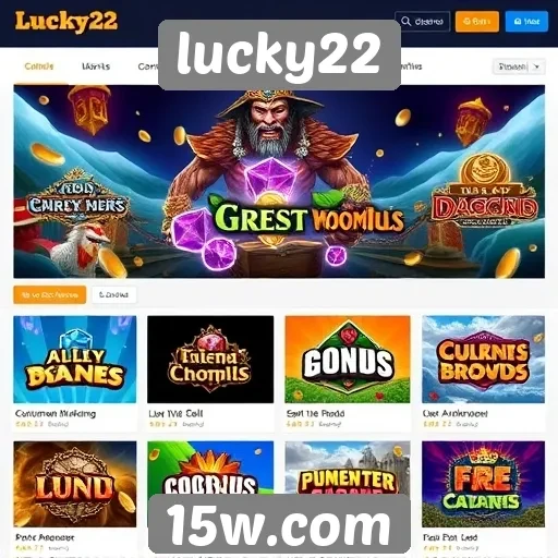 Lucky22 oferece variedade de jogos online para os usuários